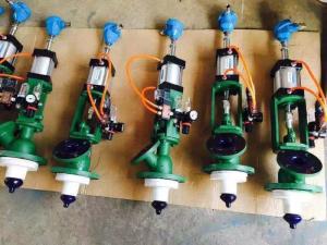 搪瓷气动测温放料阀 搪瓷气动测温釜底阀 搪瓷气动测温下料阀出料阀/搪瓷气动测温反应釜釜底阀