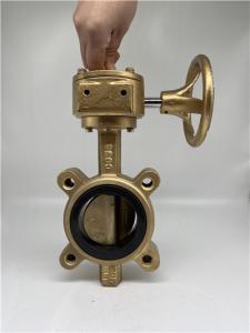 直供D371X船用青铜涡轮对夹蝶阀现货