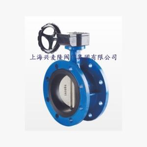 蜗轮法兰蝶阀 中线蝶阀